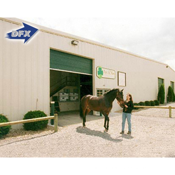 Qingdao customized design light steel structure horse stables room for horses